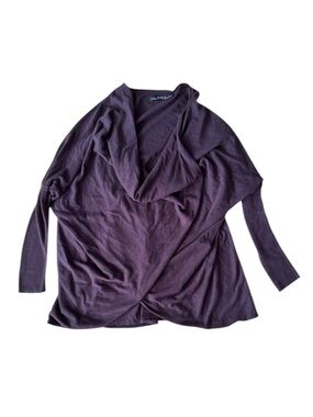 Allsaints Itat Shrug Purple Maroon Plum Cotton Size US 6 Sweater Pullover